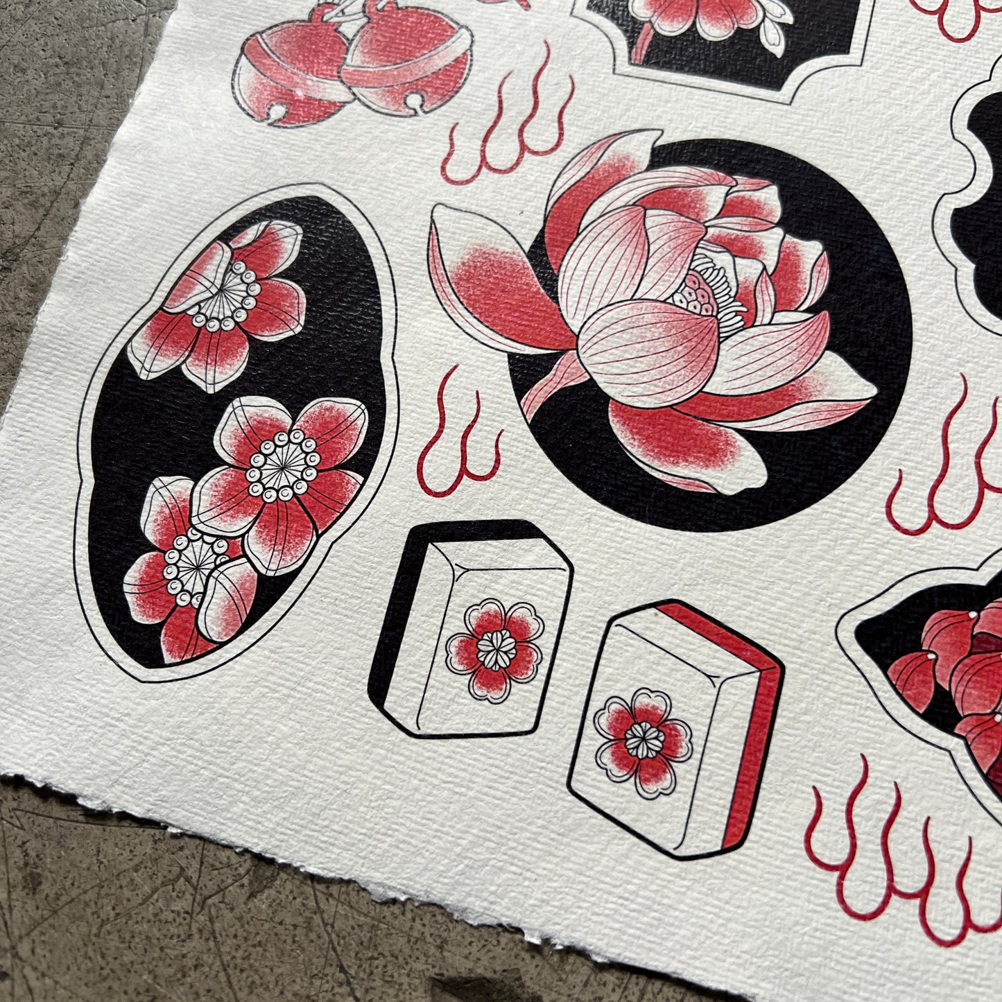 Valentines Day A3 flash sheet - Cherry pink ver.