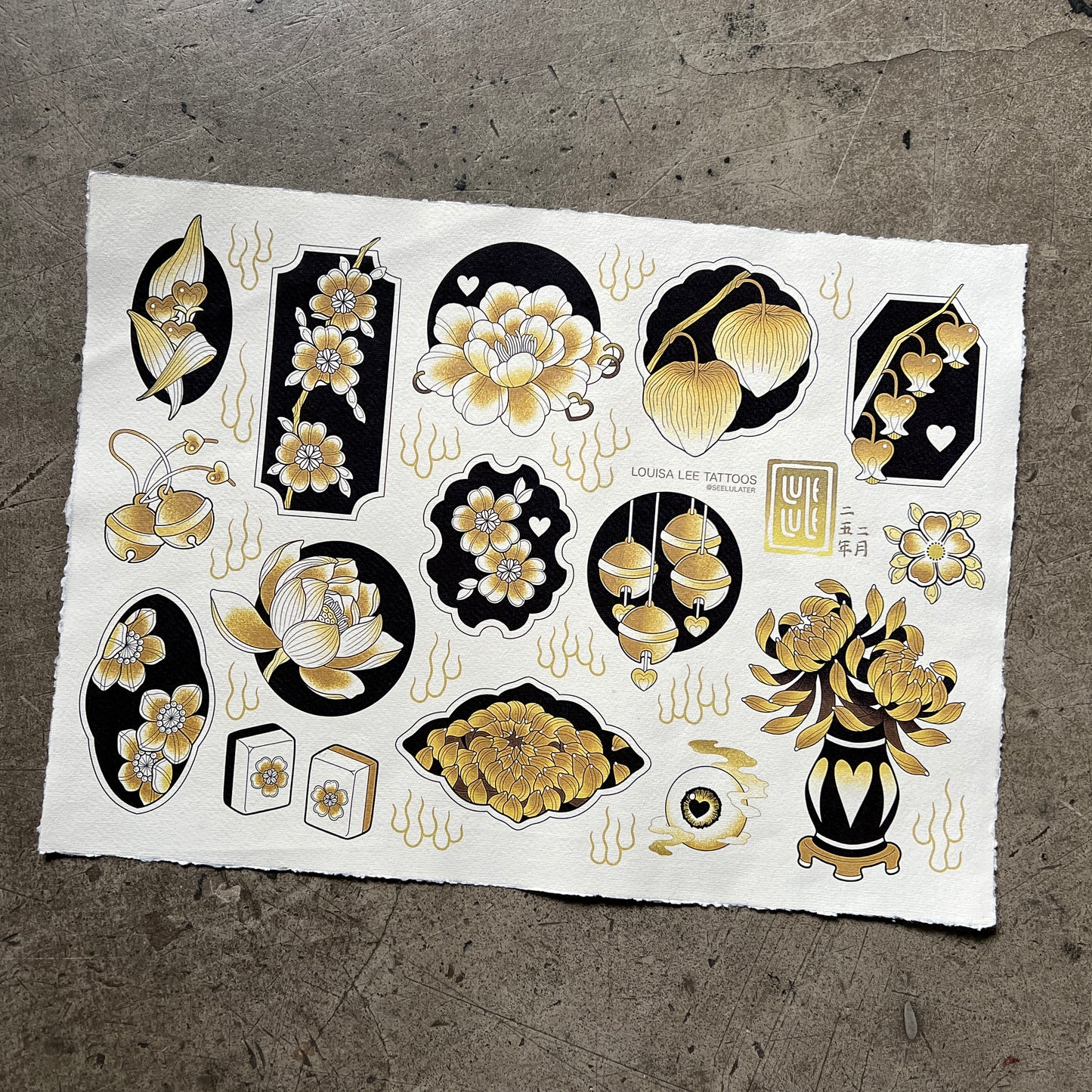 Valentines Day A3 flash sheet - Golden ver.