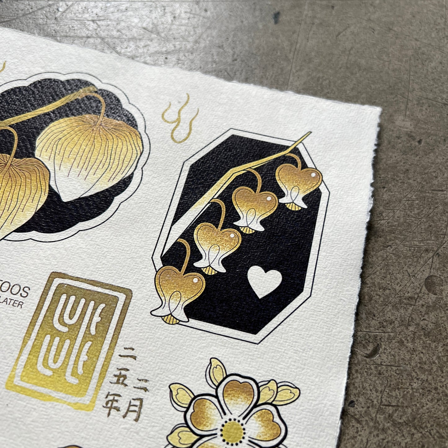 Valentines Day A3 flash sheet - Golden ver.
