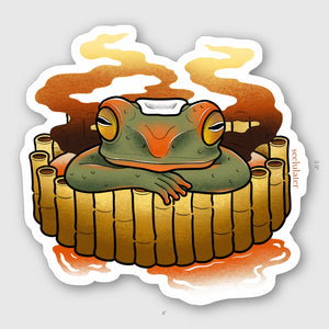 Onzen frog 4” sticker