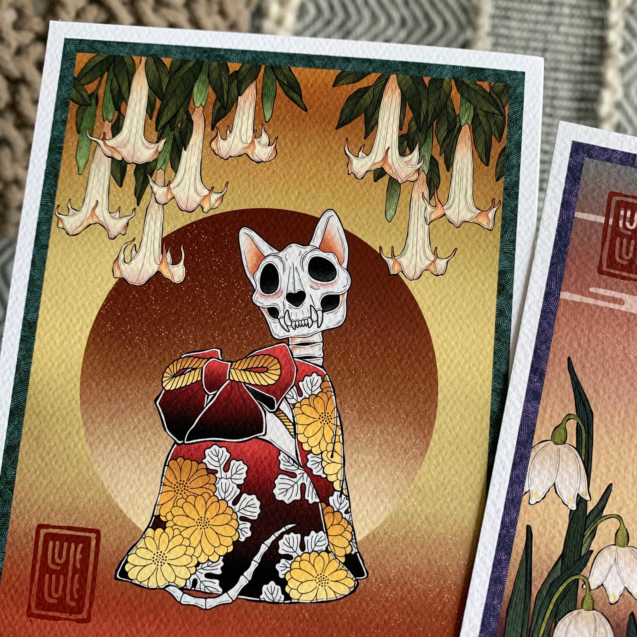 Bakeneko prints - set of 2 bundle