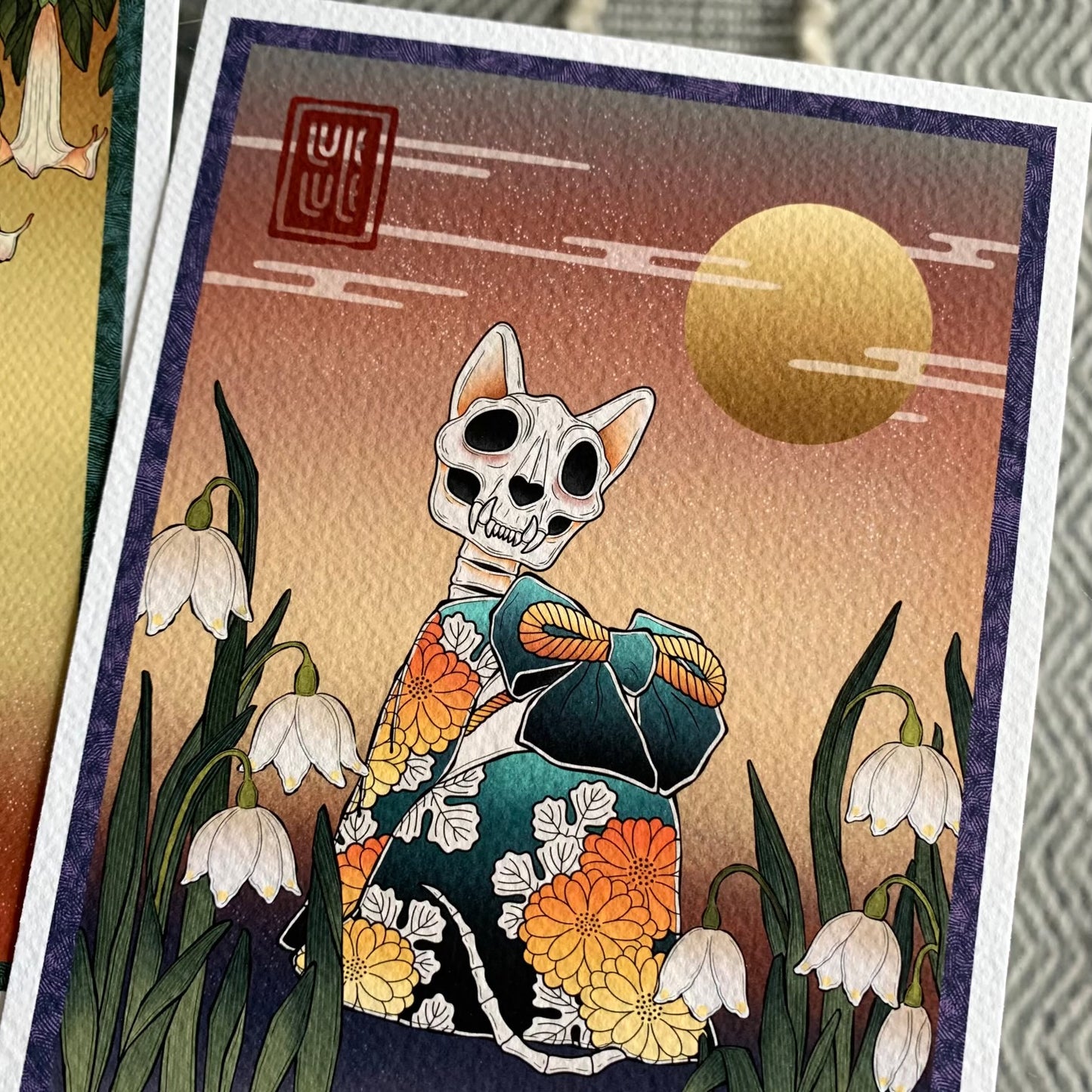 Bakeneko print - Galanthus ver.